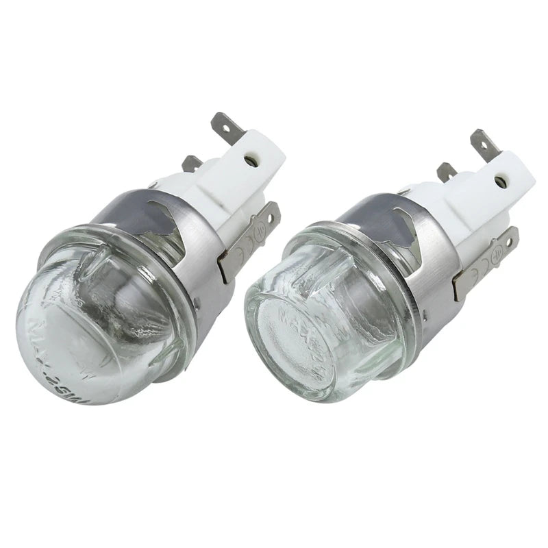 Oven Light Holder 25W round for Head/Flat for Head Tempered Glass 110V / 20CC