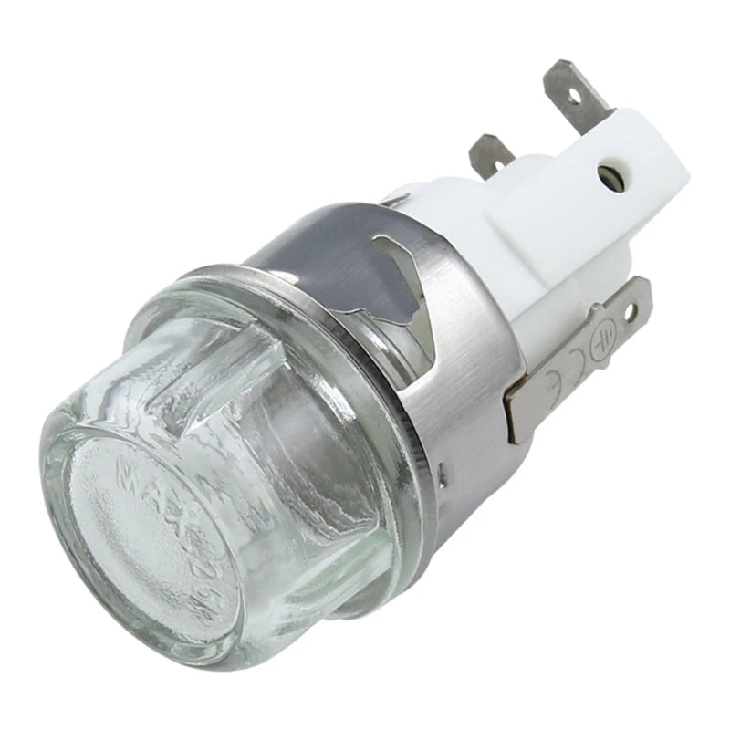 Oven Light Holder 25W round for Head/Flat for Head Tempered Glass 110V / 20CC