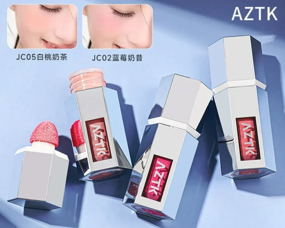 AZTK Jello Color Powder Liquid Blusher Rendering Moisturizing Beauty Expands and Contracts Liquid Cheek Face Blush Maquiagem