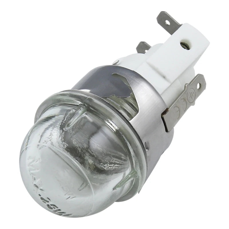 Oven Light Holder 25W round for Head/Flat for Head Tempered Glass 110V / 20CC