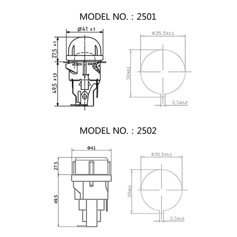 Oven Light Holder 25W round for Head/Flat for Head Tempered Glass 110V / 20CC