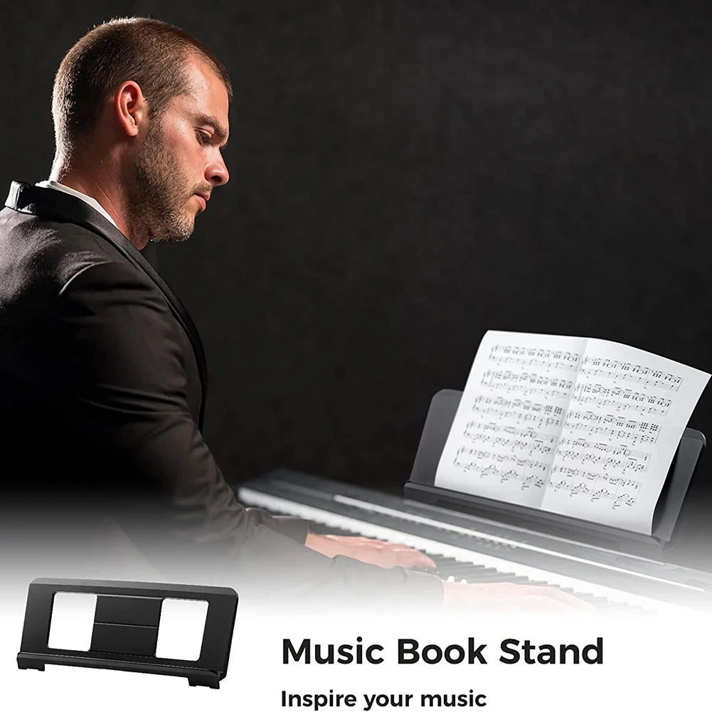 Sheet Music Stand, Portable Desktop Book Stand Sheet Music Stand for Casio Roland Yamaha P35 P45 P48 P105 P115 P121