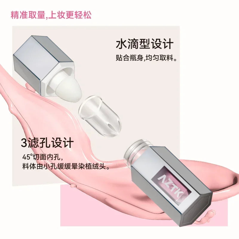 AZTK Jello Color Powder Liquid Blusher Rendering Moisturizing Beauty Expands and Contracts Liquid Cheek Face Blush Maquiagem