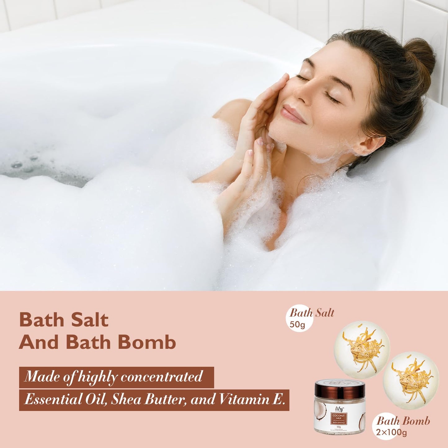 Gifts for Women Gift Basket for Women–18Pcs Bath and Body Gift Set for Mom Spa Basket Set Spa Kit Bath & Body Gifts Set | Self Care, Birthday, Christmas, Mothers Day Bath Gift Baskets Set for Her