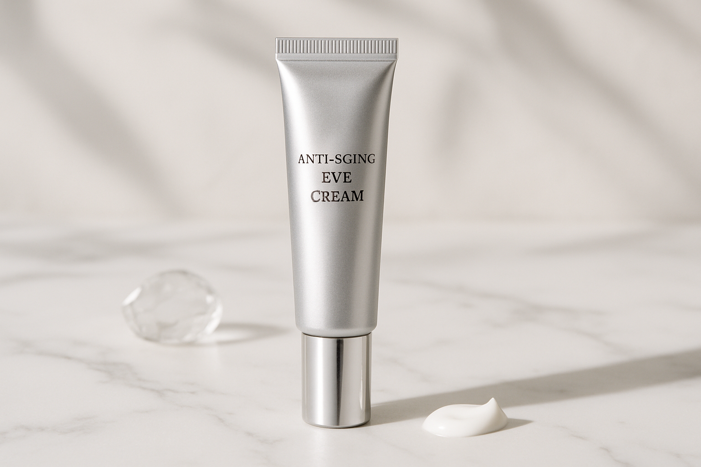 Premium anti-aging eye cream tube