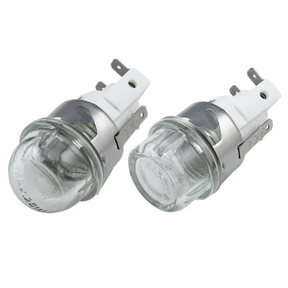Oven Light Holder 25W round for Head/Flat for Head Tempered Glass 110V / 20CC