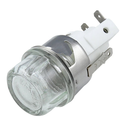 Oven Light Holder 25W round for Head/Flat for Head Tempered Glass 110V / 20CC