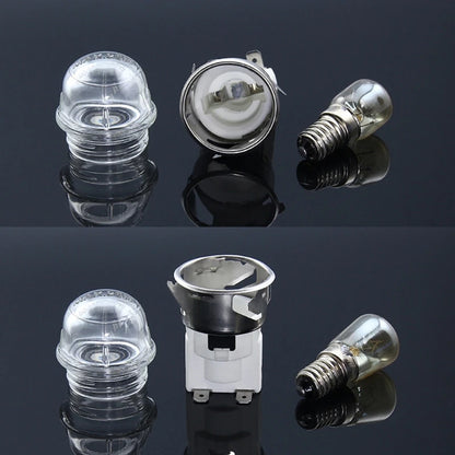 Oven Light Holder 25W round for Head/Flat for Head Tempered Glass 110V / 20CC